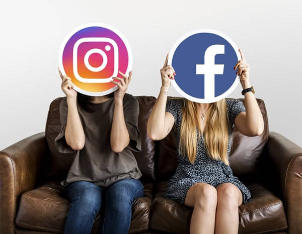 instagram e facebook para divulgar meus serviços